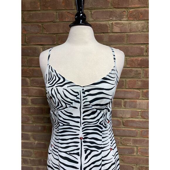 Apart Impressions Black & White Sequins Strapless Dress Size 8 - Picture 3 of 7